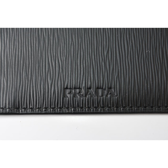 Prada Long Wallet Pass Case Saffiano Black - Picture 4 of 14